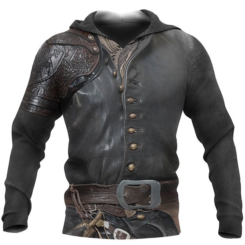 Viking Armor 3D Pullover Hoodie
