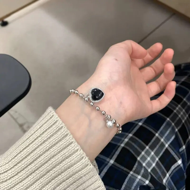 Heart Artificial Pearl Bracelet